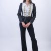 Черно официално сако с българска шевица и пафти - Image 3
