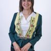 Тъмнозелено официално сако с българска шевица и пафти - Image 2