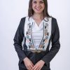 Черно официално сако с българска шевица и пафти - Image 3