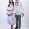 Бяла мъжка риза с българска шевица - Image 3